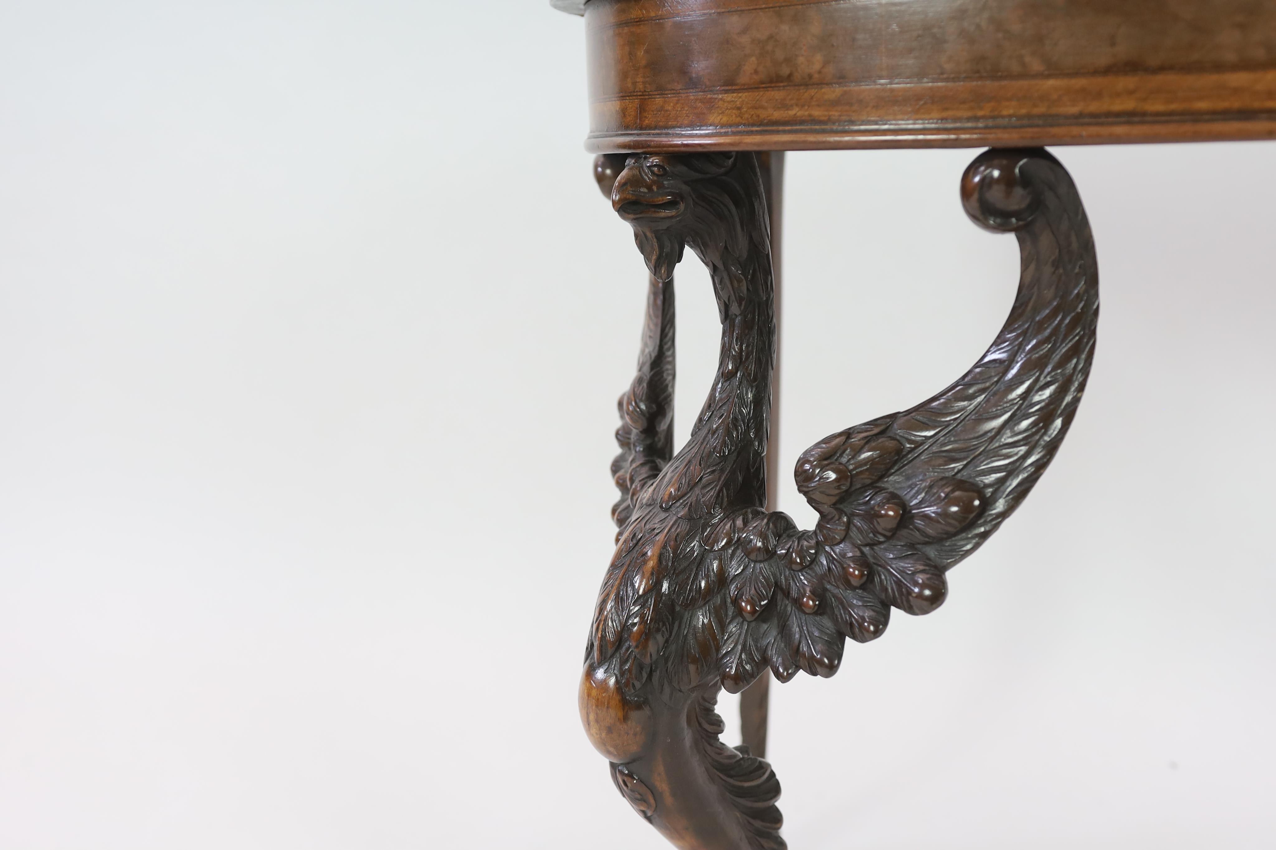 A mid 18th century style walnut card table